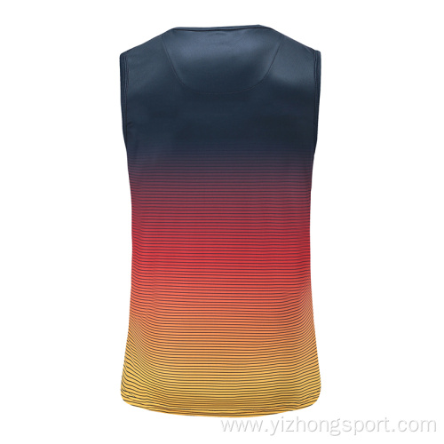 Mens Dry Fit Gradient Rugby Wear Vest